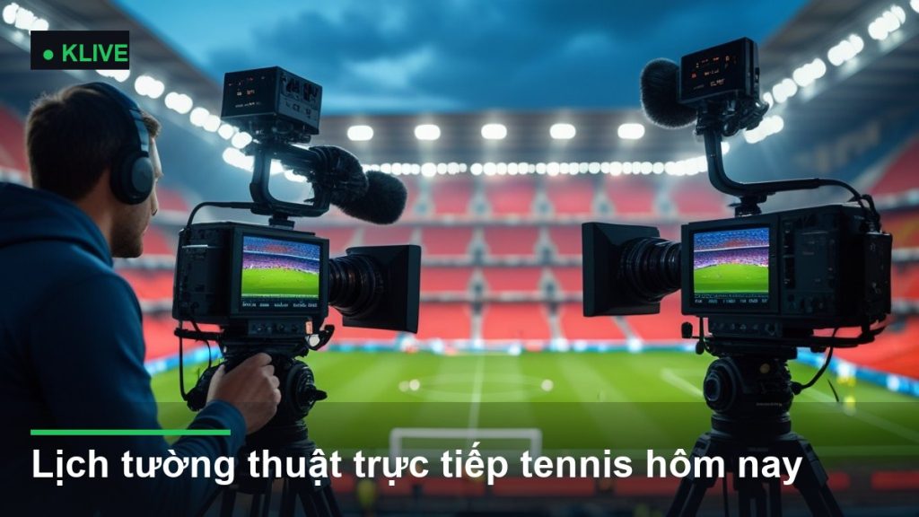 hệ thống camera truyền hình trực tiếp trận đấu - lịch tượng thuật trực tiếp tennis hôm nay